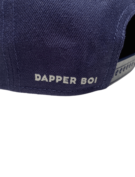 Dapper Boi Hats PRE-ORDER: Navy DB Embroidered Flat Snapback