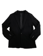 Dapper Boi Jackets Black Casual Knit Blazer
