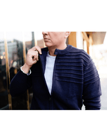Dapper Boi Jackets Eggplant Ribbed Sweater Jacket