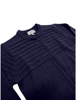 Dapper Boi Jackets Eggplant Ribbed Sweater Jacket