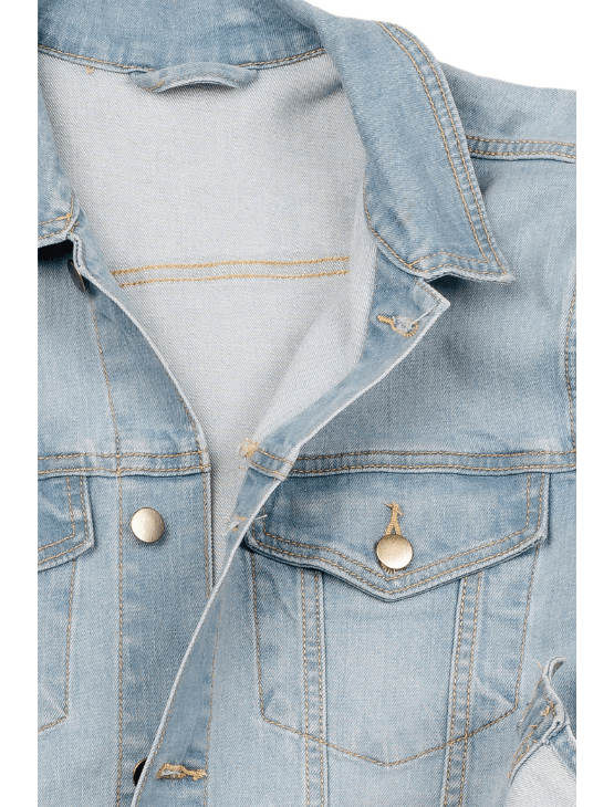 Powder blue denim sales jacket