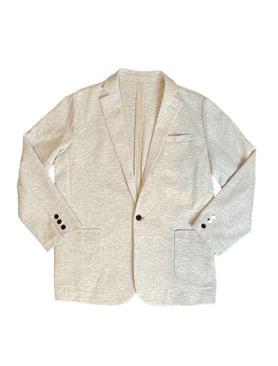 Dapper Boi Jackets Light Grey Casual Knit Blazer