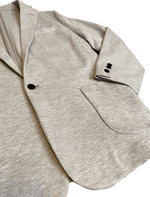 Dapper Boi Jackets Light Grey Casual Knit Blazer