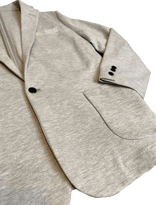 Dapper Boi Jackets Light Grey Casual Knit Blazer