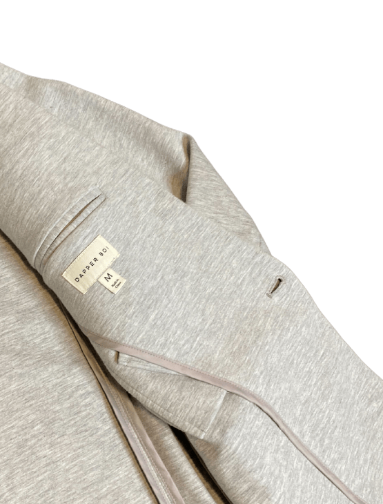 Dapper Boi Jackets Light Grey Casual Knit Blazer