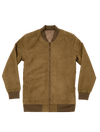 Dapper Boi Jackets Olive Microfiber Suede Bomber Jacket