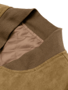 Dapper Boi Jackets Olive Microfiber Suede Bomber Jacket