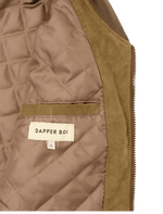 Dapper Boi Jackets Olive Microfiber Suede Bomber Jacket