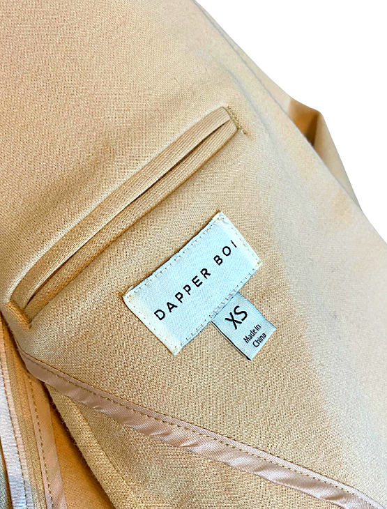 Dapper Boi Jackets Tan Casual Knit Blazer