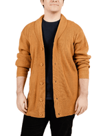 Dapper Boi Jackets Tan Shawl Collar Cardigan