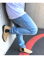 Dapper Boi Jeans Slim-Straight Blue Fade Stretch Jeans