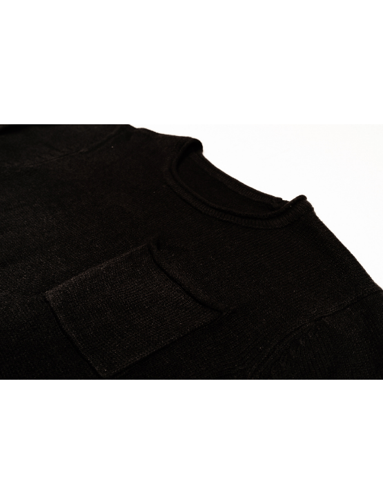 Dapper Boi Shirts Black Crew Neck Sweater