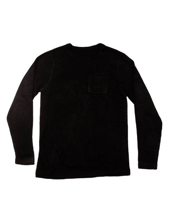 Dapper Boi Shirts Black Crew Neck Sweater