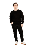Dapper Boi Shirts Black Crew Neck Sweater