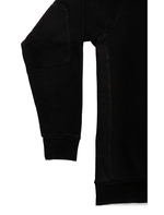 Dapper Boi Shirts Black Elbow Patch Crew Neck Sweatshirt