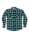 Dapper Boi Shirts Blue-Green Plaid Flannel Button-Up