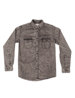Dapper Boi Shirts Grey Denim Button-Up