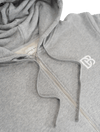 Dapper Boi Shirts Grey Melange Zip Hoodie