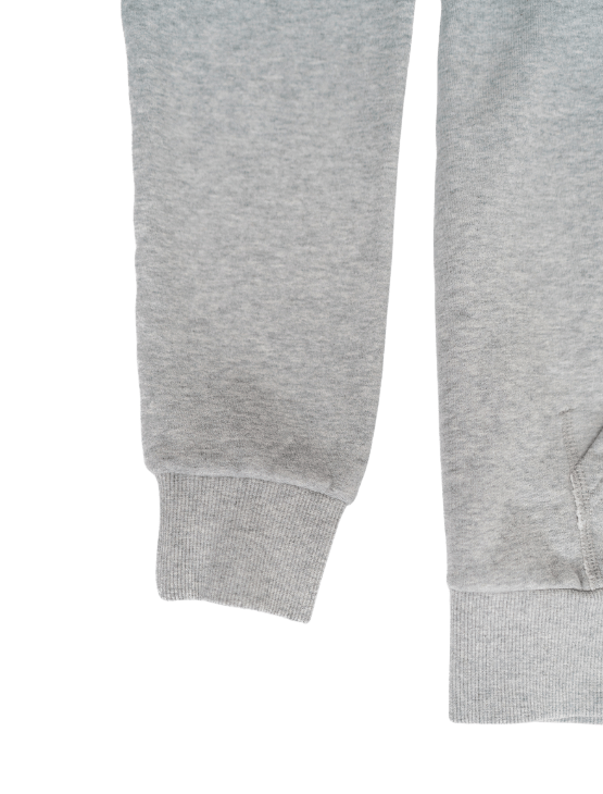 Dapper Boi Shirts Grey Melange Zip Hoodie