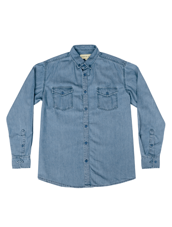 Dapper Boi Shirts Indigo Denim Button-Up