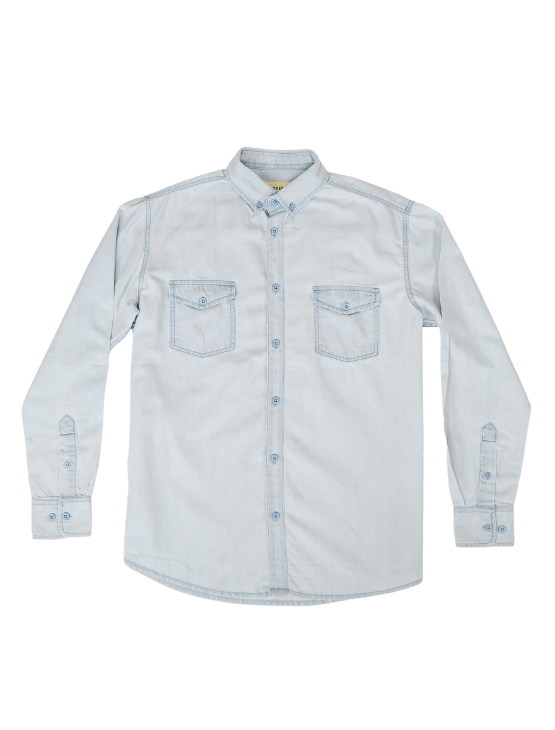 Dapper Boi Shirts Light Blue Denim Button-Up