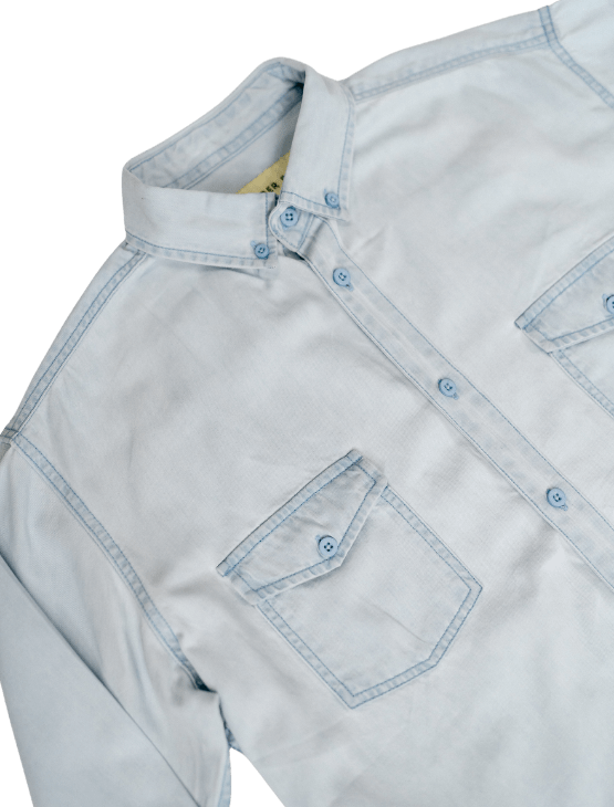 Dapper Boi Shirts Light Blue Denim Button-Up