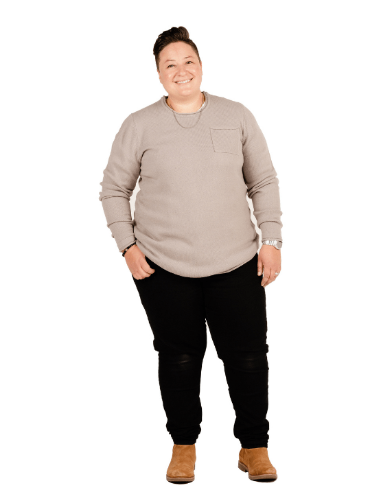 Dapper Boi Shirts Light Grey Crew Neck Sweater