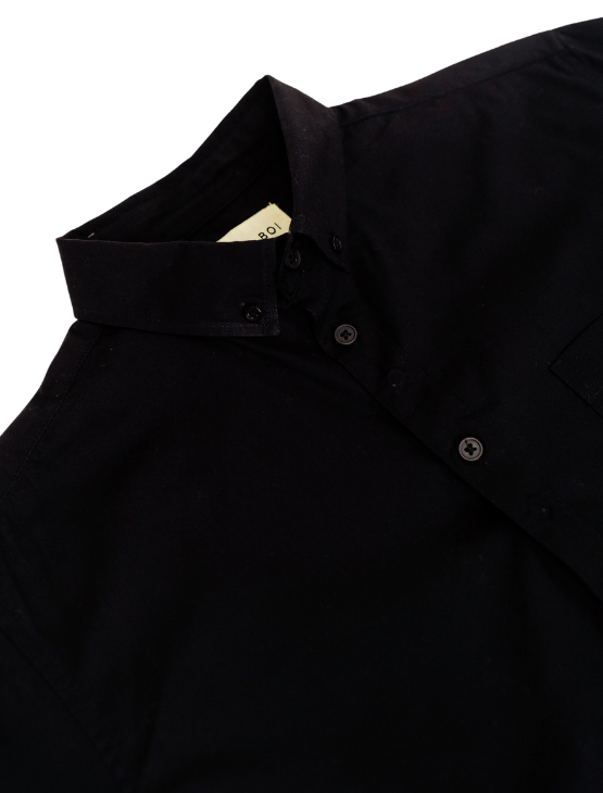 Dapper Boi Shirts PRE-ORDER CAMPAIGN: Black Poplin Long Sleeve Button-Up