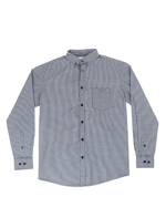 Dapper Boi Shirts PRE-ORDER CAMPAIGN: Blue Grid Poplin Long Sleeve Button-Up