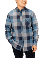 Dapper Boi Shirts PRE-ORDER CAMPAIGN: Blue Plaid Poplin Long Sleeve Button-Up