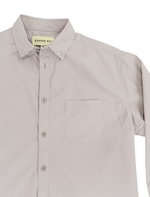 Dapper Boi Shirts PRE-ORDER CAMPAIGN: Sky Grey Poplin Long Sleeve Button-Up