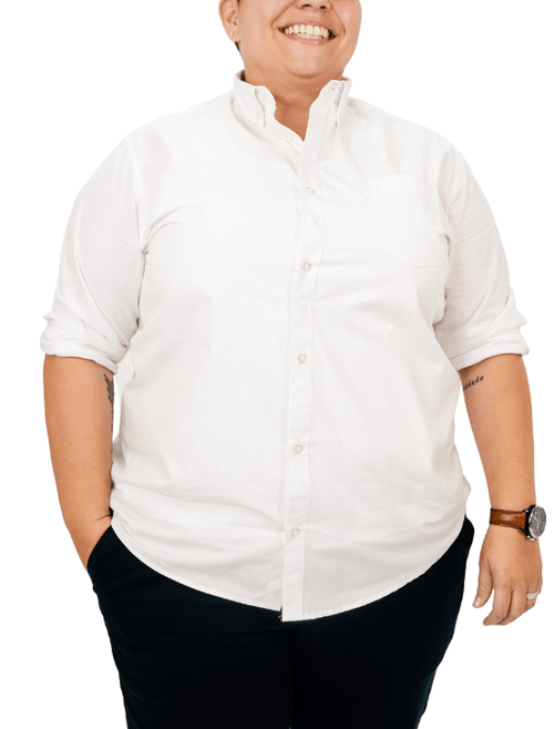 Dapper Boi Shirts PRE-ORDER CAMPAIGN: White Poplin Long Sleeve Button-Up