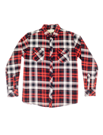 Dapper Boi Shirts Red Plaid Flannel Button-Up