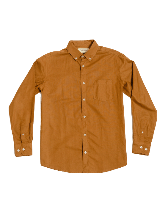 Dapper Boi Shirts Tan Oxford Stretch Button-Down Shirt