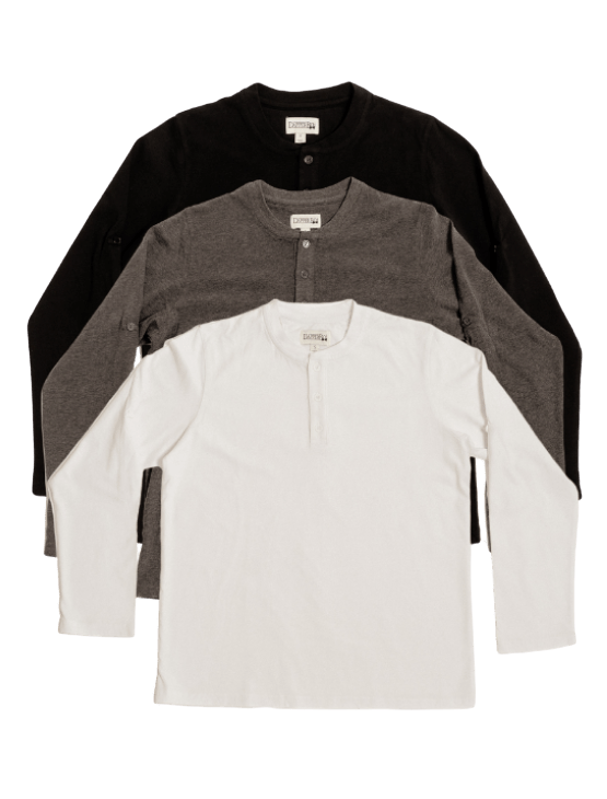Dapper Boi Shirts The Essential Premium Henley 3-Pack 2.0