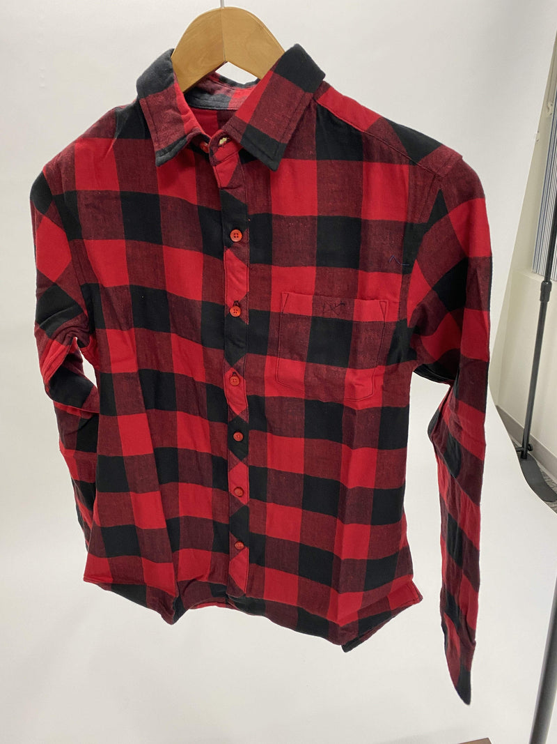 Dapper Boi Shirts XXS FINAL SALE: Red Checkered Flannel (XXS)