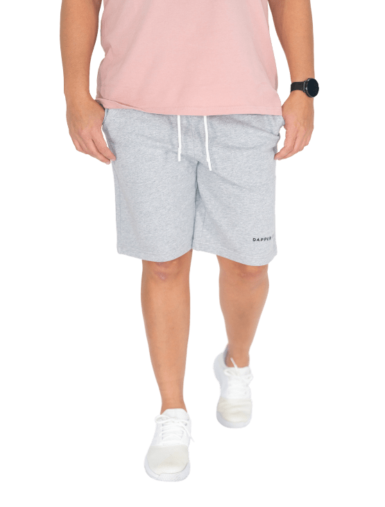 Dapper Boi Shorts Grey Melange Sweatshorts