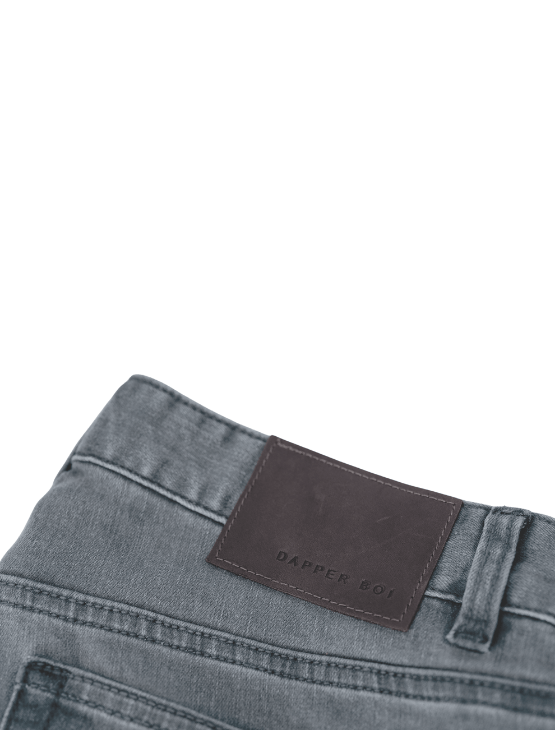 Dapper Boi Shorts PRE-ORDER CAMPAIGN: Light Grey Jean Shorts