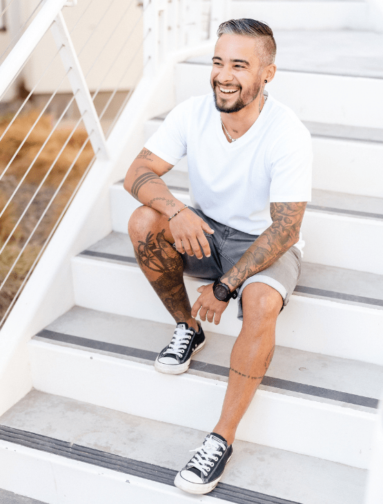 Light Grey Jean Shorts Dapper Boi