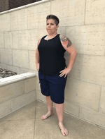 Dapper Boi Swim Black Swim-Sport Tank (without Swim Bra)