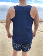 Dapper Boi Swim Navy Swim-Sport Tank (without Swim Bra)